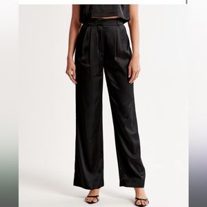 Abercrombie Sloane Tailored Satin Pant